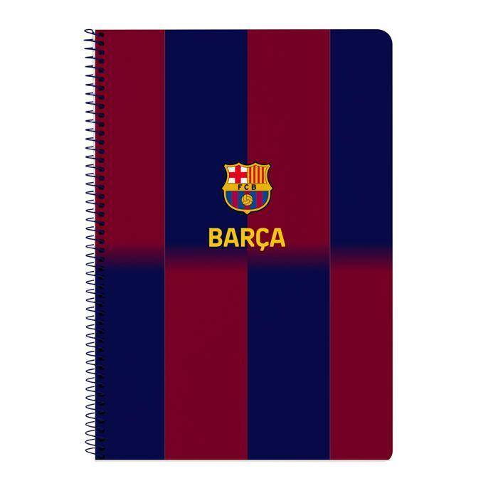 Hardcover folio notebook - safta - 80 sheets - 21.5x1x31 cm - Blue/Burgundy - 4x4 mm grid - Metal spiral