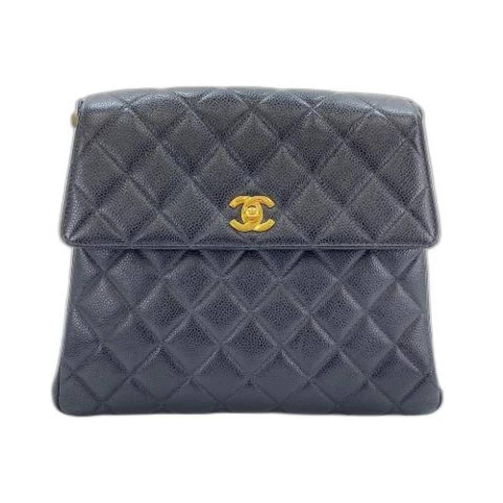 Chanel Vintage Pre-owned Vintage Skuldertaske - Vintage - Dame - Sort - ONE SIZE - Uld