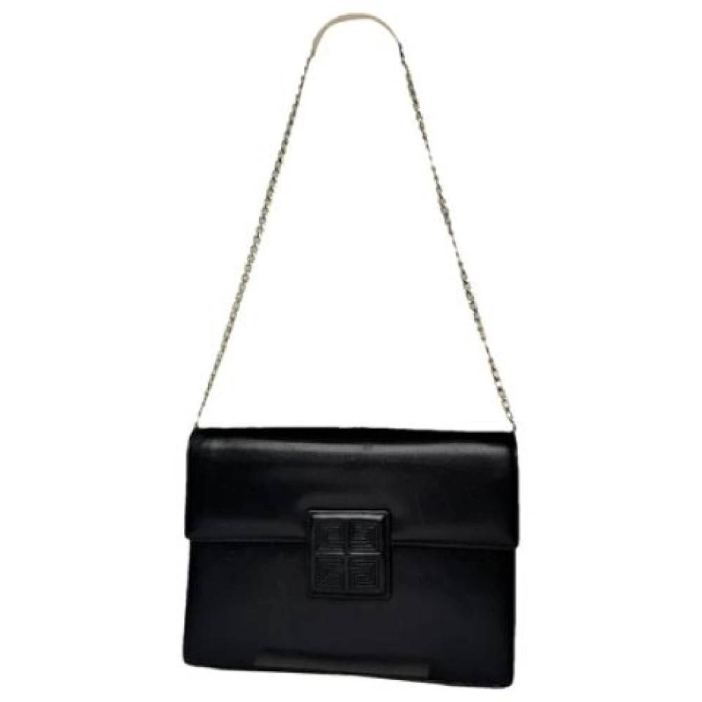 Givenchy Pre-owned Pre-owned Leather Shoulder Bag - Vintage - Dame - Sort - ONE SIZE - Uld