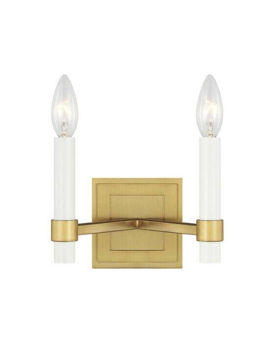 Visual Comfort Marston vägglampa dubbel mässing - Guld / Brun