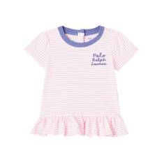 Polo Ralph Lauren Kids Baby striped ruffled cotton T-shirt - multicoloured - M 9