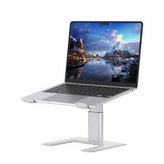 ALASHI Laptop-Ständer für Schreibtisch, Computer-Ständer, höhenverstellbar, ergonomischer Notebook-Laptop-Erhöhung, Aluminium-Metallhalterung, PC-Computer, Silber