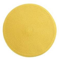 Bordstablett - 2 pack Alba (gul) (Storlek: Rund 38 cm)