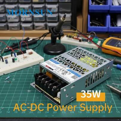 110V 220V till 24V 15V 5V switchande nätaggregat, 15V 36V 48V DC transformator, omvandlare, 35W 24V 15V 12V 5V nätadapter - Silver (36W 12V/3A,35W 5V/7A,36W 24V/1,5A)