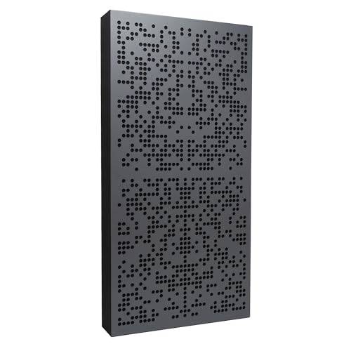 Bluetone Acoustics Binary AbFuser | Akustisk diffusor för att förbättra rummets akustik och ljudisolering | akustikpaneler | akustikplatta | acoustic panel (100x50x5cm, Antracit)