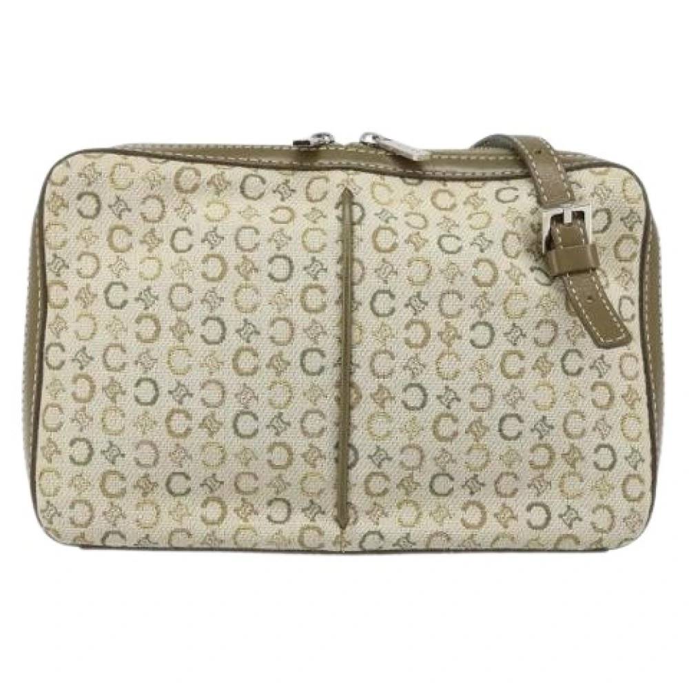 Celine Vintage Pre-owned Canvas Vintage Crossbody Taske - Vintage - Dame - Grøn - ONE SIZE -