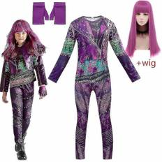 Audrey Evie Evil Mal Descendants 3 Cosplay Kostume Piger Fødselsdag Halloween Fest Kostume Og Paryk Til Børn Forklædning Descendants 6T Evie-01