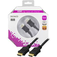 HDMI kabel - High Speed med Ethernet - 4K 30Hz - 5m - Livstidsgaranti