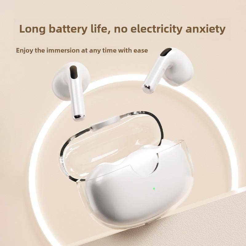 Nya transparenta rymdkapsel Bluetooth-hörlurar Trådlösa Bluetooth-hörlurar In-ear Brusreducerande Ultralång samtalstid