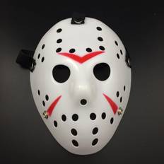TEMU 1pc Jason Hockey Mask, Plastic , Halloween Party Cosplay Accessory, Horror Movie Icon Costume Prop