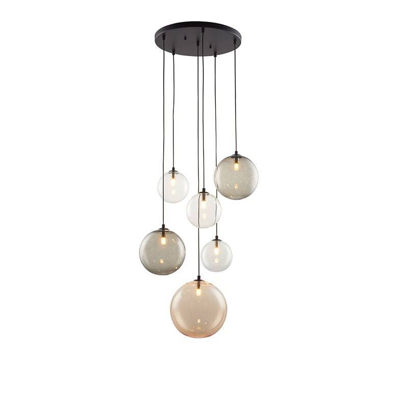 Unison Grappo 6 taklampa glas klar, grå, guld