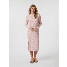 Neo Noir Vogue Flora Dress Kvinde Light Pink Midi Kjoler Str 36 - hos Magasin