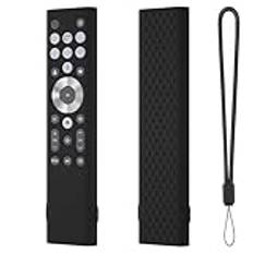 Fodral för Hisense Class A7 U8-serien LCD 4K, fjärrkontroll skyddsfodral, silikon fjärrkontroll fodral (svart)