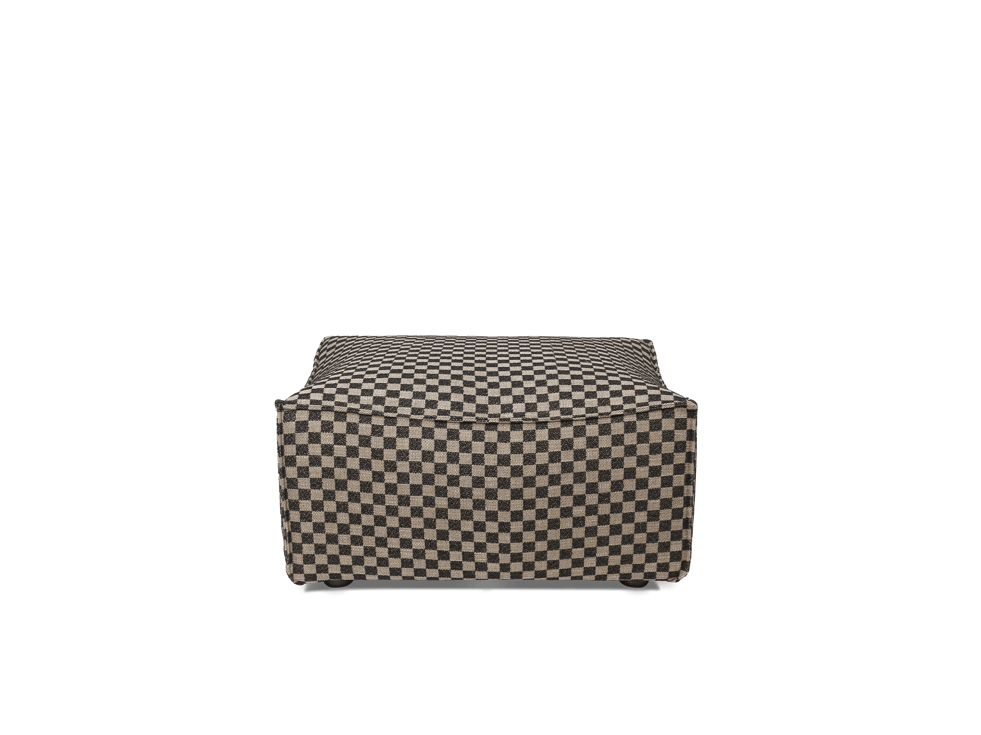 Catena Pouf Rectangular S501 - Check - Sand/Black