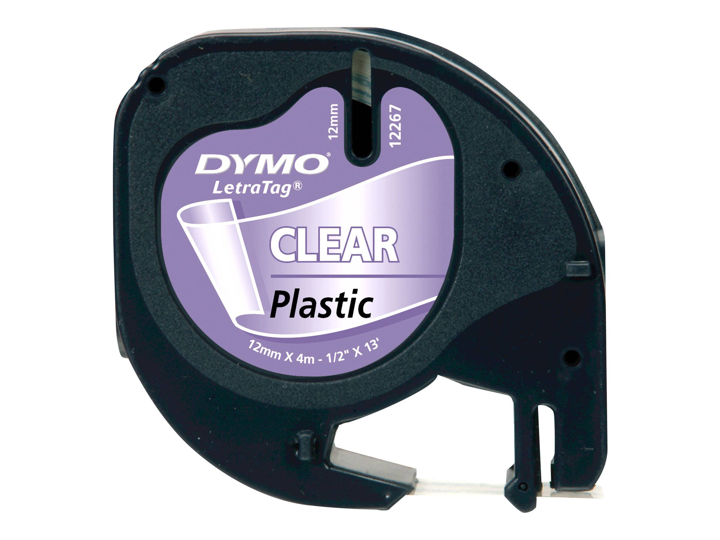 DYMO LetraTAG Tape (1,2 cm x 4 m) 1kassette(r) S0721530 --> På lager, levering hos dig 27-07-2026