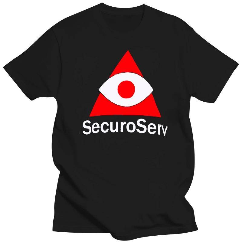 Sommar T-shirt För Män Humor T-shirt SecuroServ T-shirt T-shirt Nach Shop Securoserv Svart Gta V 5 Logotyp Minimalistisk Dataspel cm flerfärgad