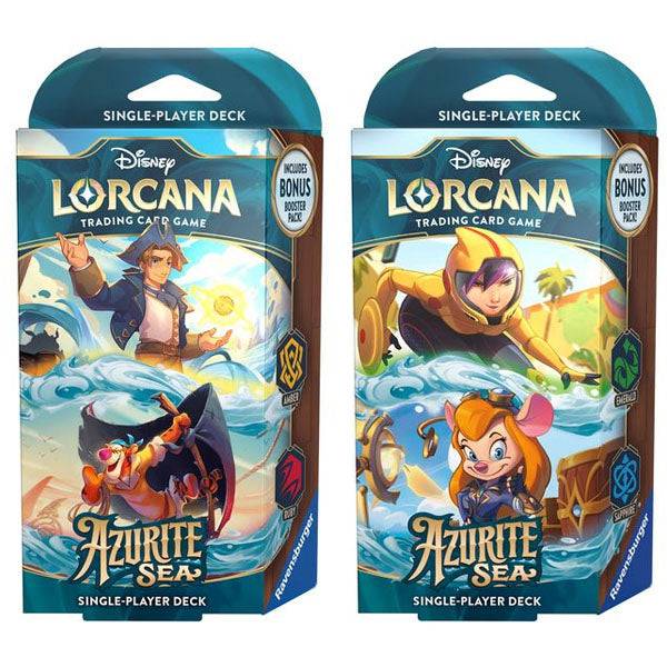 Disney Lorcana: Azurite Sea Starter Deck - Emerald/Sapphire / Brugtmoms