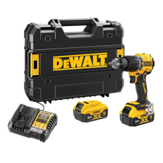 Dewalt DCD799P2T-QW 18V XR Slagbore-/skruemaskine med 2 stk. 5,0Ah batteri, lader og TSTAK