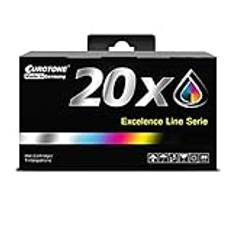 Eurotone patroner 20 x kompatibla med Epson XP102 XP202 XP205 XP212 XP215 XP225 XP30 XP302 XP305 XP312 ersätter T1816 18XL CMYK OfficePro Edition