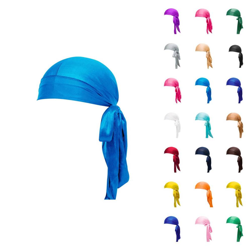 Herre bøllehat med bred skygge, UPF50+ solbeskyttelse, silkeblød durag-stil, flere farver | Kompatibel med bølger, fletninger og locs