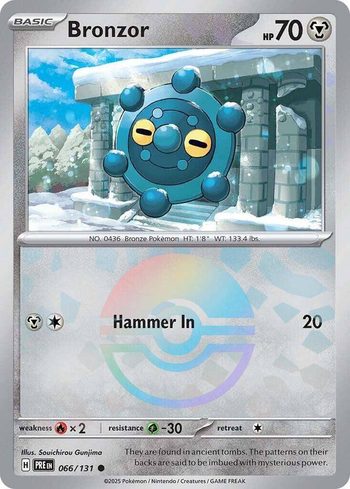 Bronzor 066/131 Pokemon SV08.5 Prismatic Evolutions