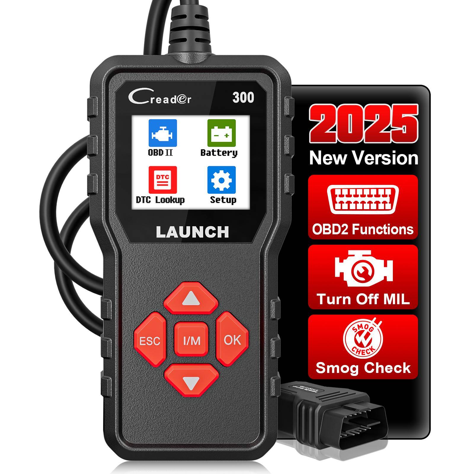 LAUNCH X431 CR300 OBD2-SKANNER CAN Auto Kodläsare Diagnostikverktyg Livslång Gratis Uppdatering