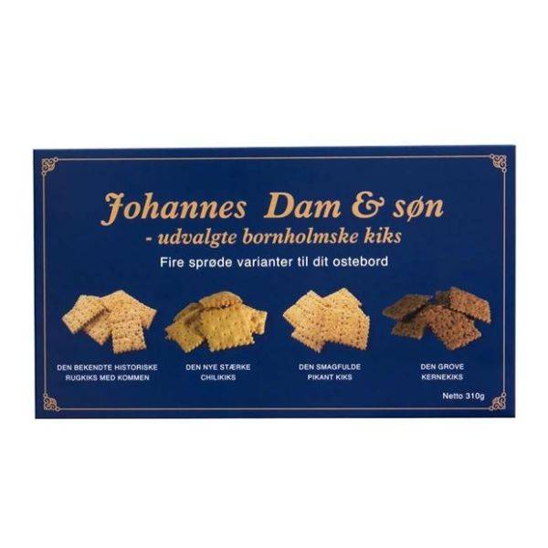 Kex Till Ost Assorterad - Johannes Dam & Søn 310g
