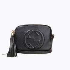 GUCCI Soho Disco Crossbody Bag - Black (15x21x7 cm)