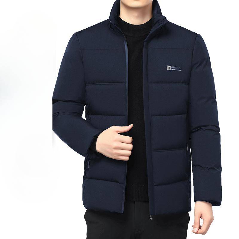 New Winter Graphite Quick-heating Thickened Warm Cotton Coat for Men and Middle-aged Dads To Wear Business Casual Jackets 5XL