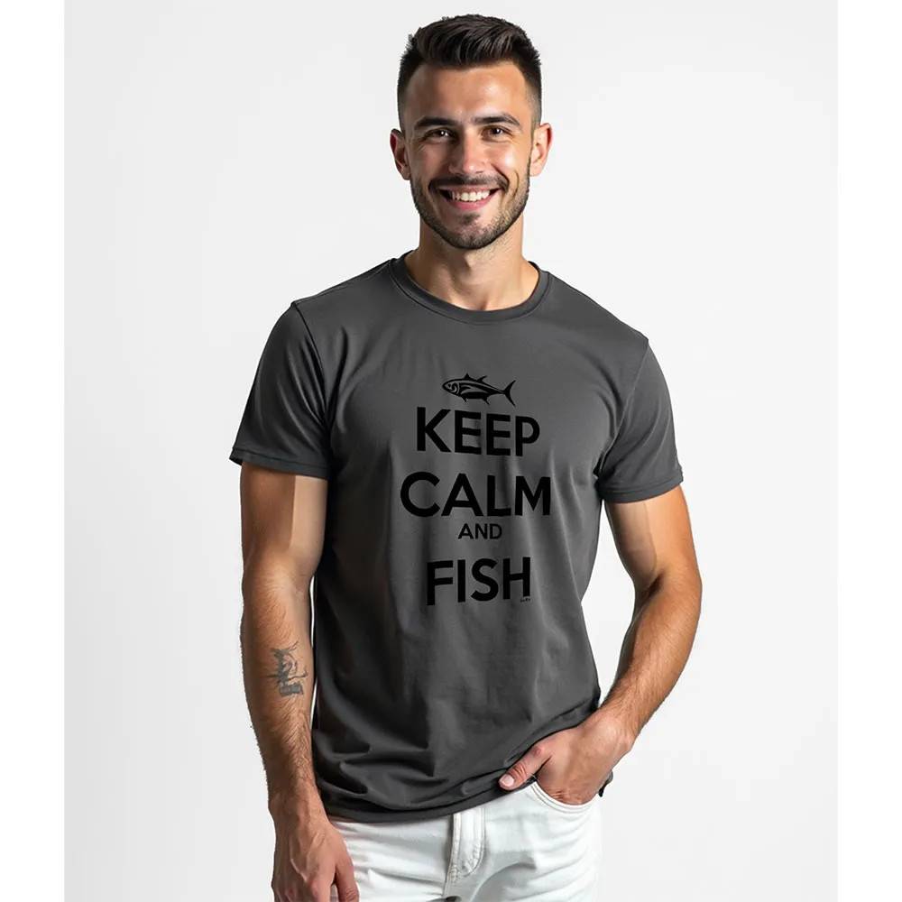 Kruskis Keep Calm And Fish T-shirt Med Korte ærmer