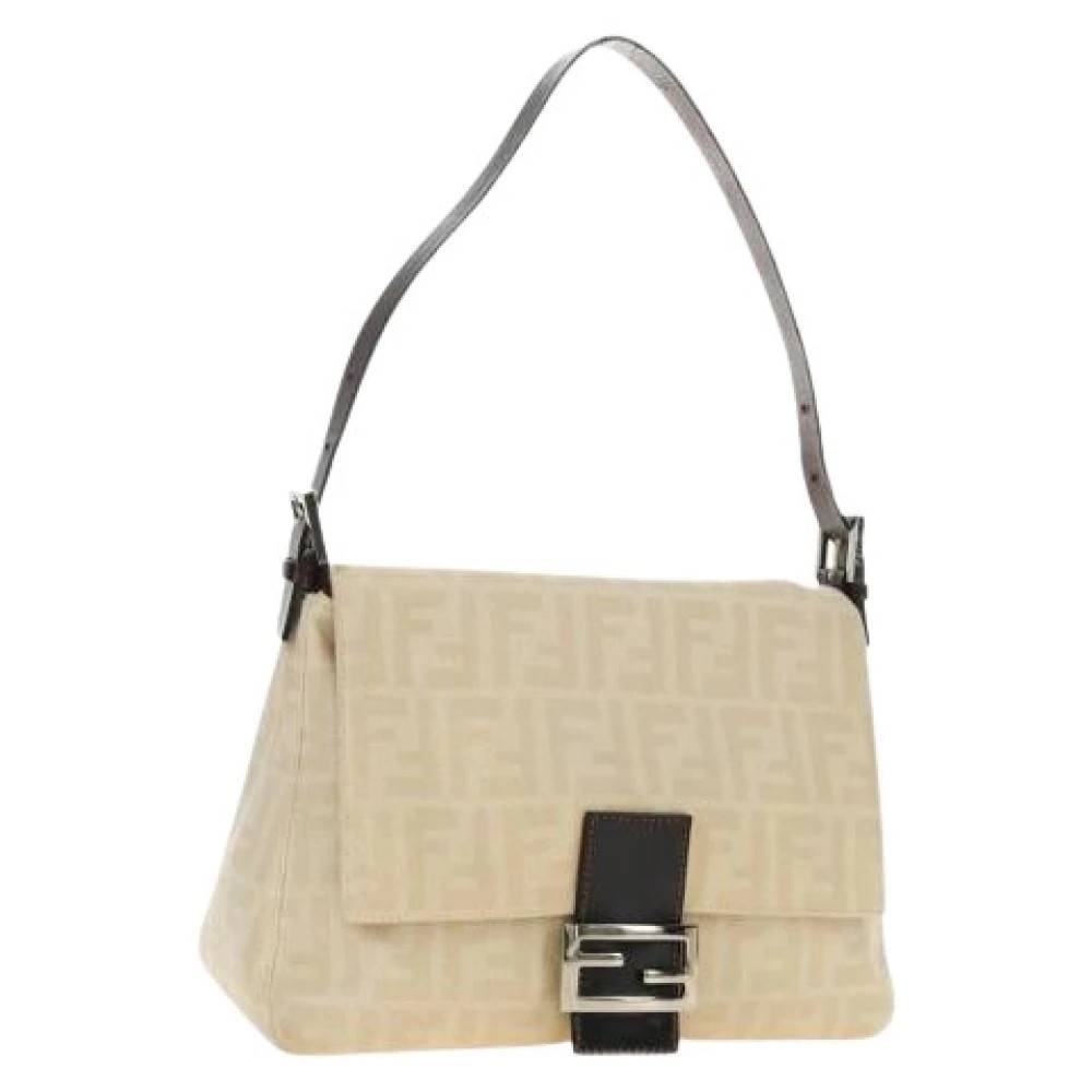 Fendi Vintage - Pre-owned Zucca Canvas Shoulder Bag Vintage - Dam - ONE Size - Läder