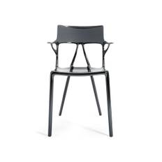 Kartell - A.I. Chair, Titanuim - Matstolar - Philippe Starck - Silver - Plast