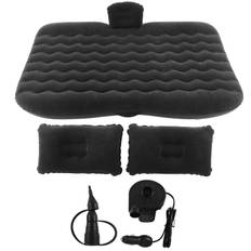 Inflatable Car Air Mattress Bed Hammock Type Suede Car Camping Bed Sleeping Pad for Travel