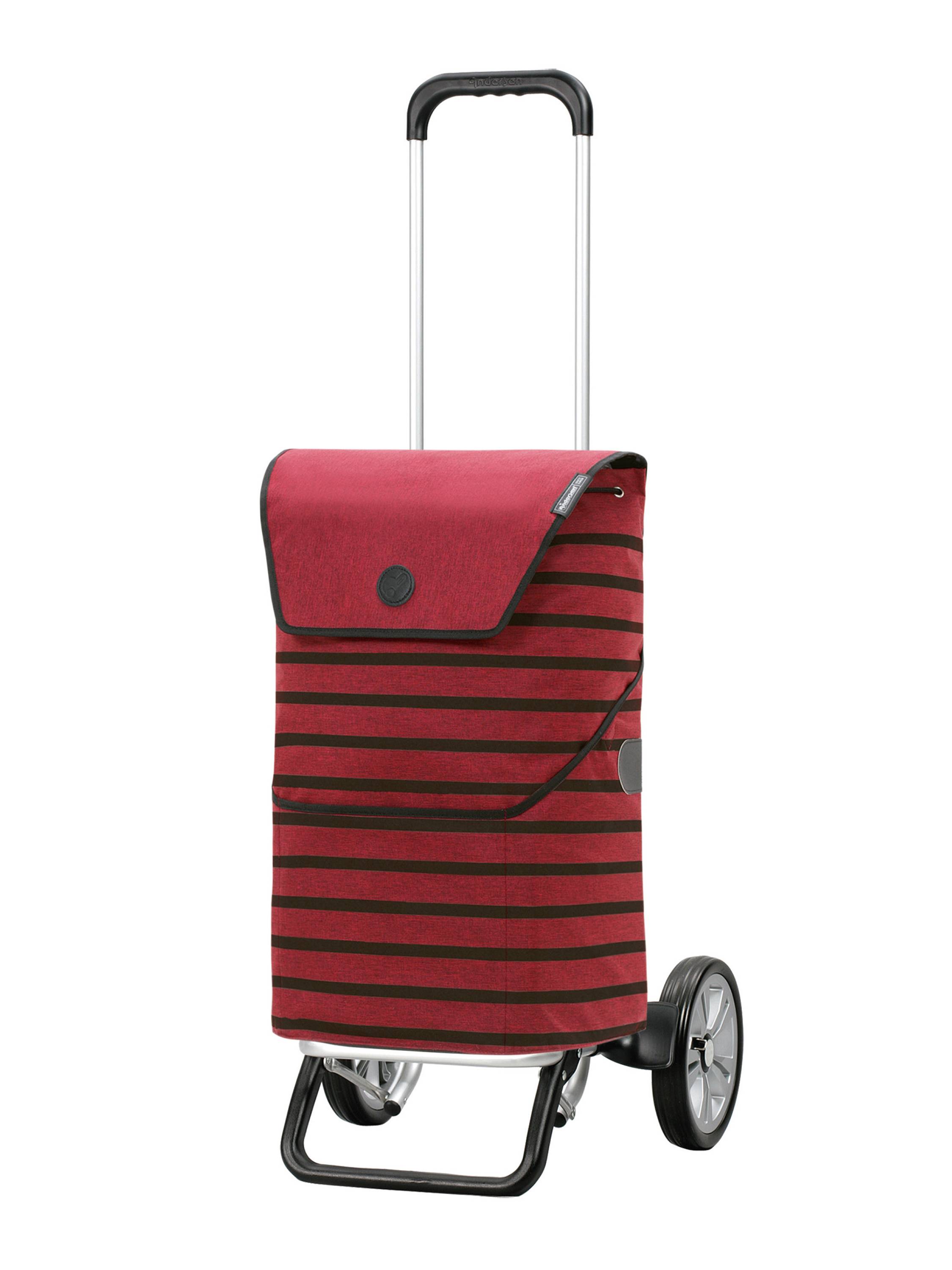 Andersen Shopper Alu Star Shopper Jelke Indkøbstrolley 59 cm  Rød
