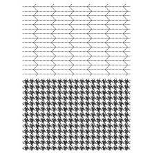 Tim Holtz Cling Stamps 7X8.5 - Tailor & Houndstooth CMS258