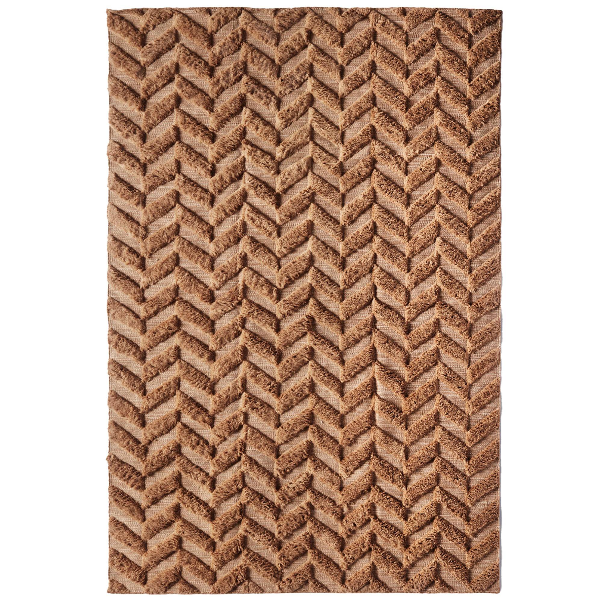 Dusty Deco - Herringbone 300x400 - Brown - Mønstrede tæpper - Edin & Lina Kjellvertz - Brun - Uld