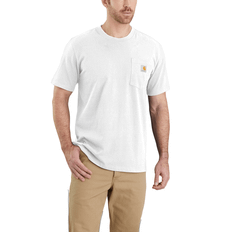 Workwear pocket s/s t-shirt white (Storlek Carhartt: L)