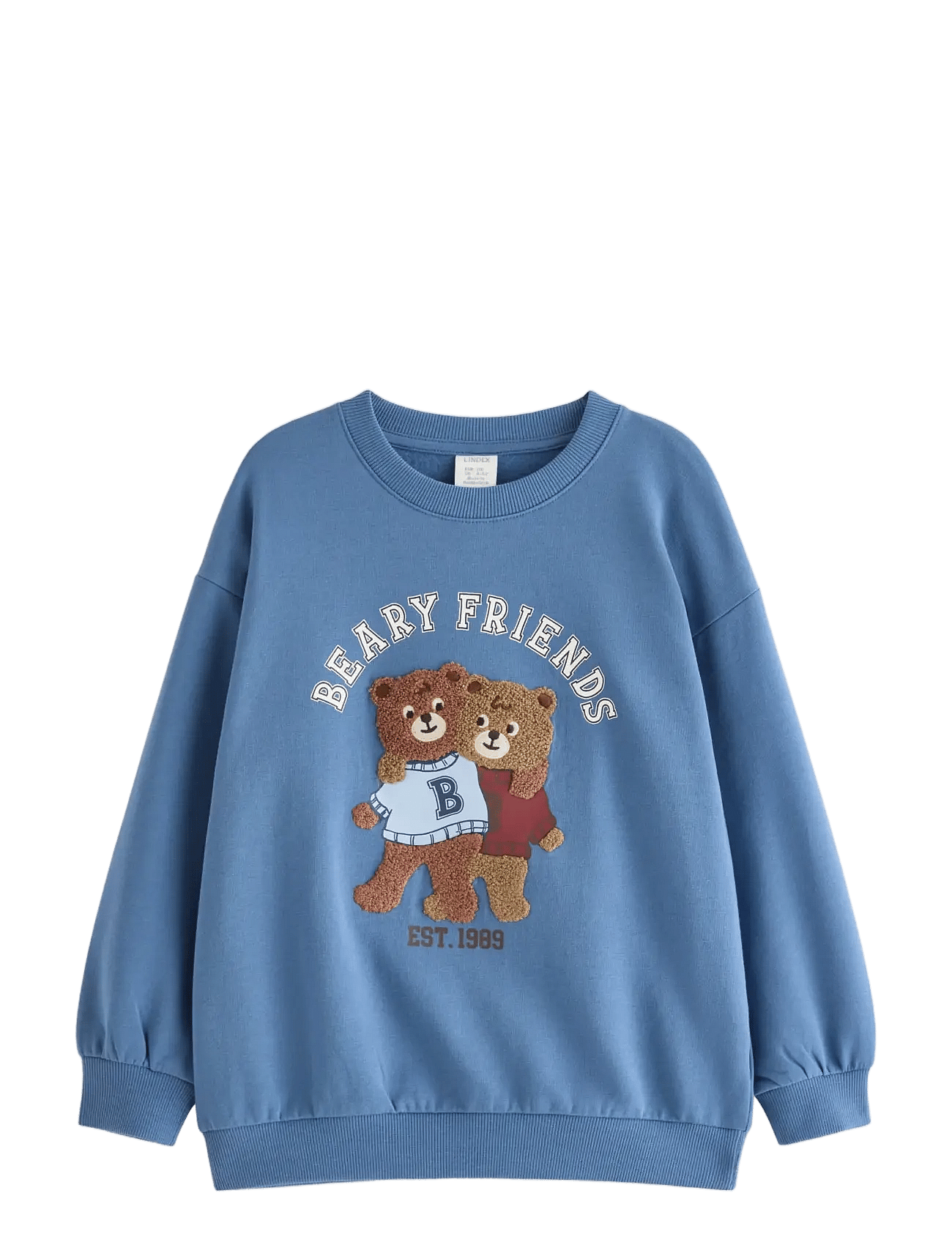 Lindex Sweatshirt With Brushed Inside - Blue - 128