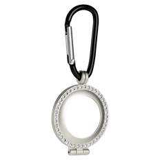 AirTag Nøglering med Rhinestone og Karabinhage