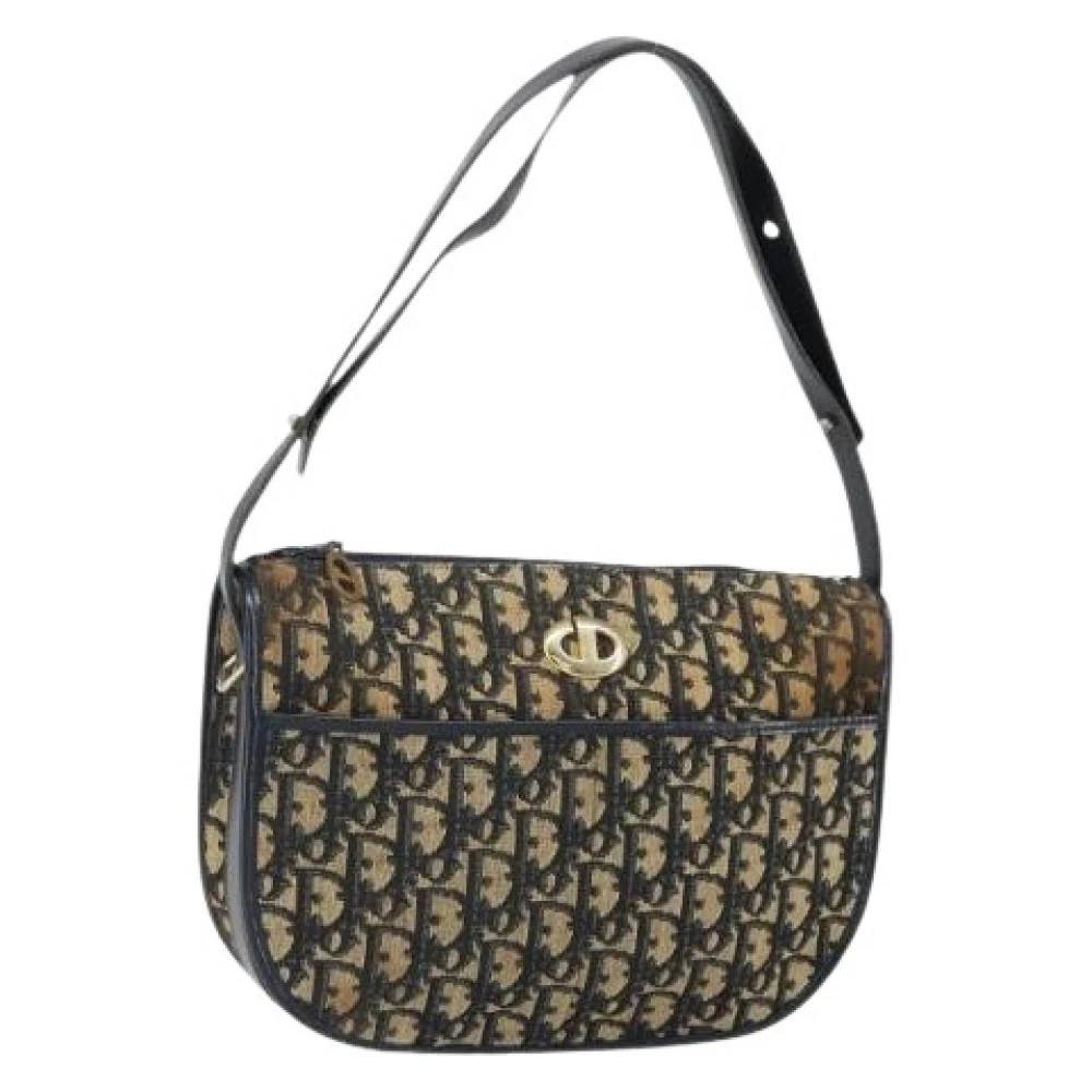 Dior Vintage Pre-owned Vintage Trotter Canvas Skuldertaske - Vintage - Dame - Flerfarvet - ONE SIZE - Uld
