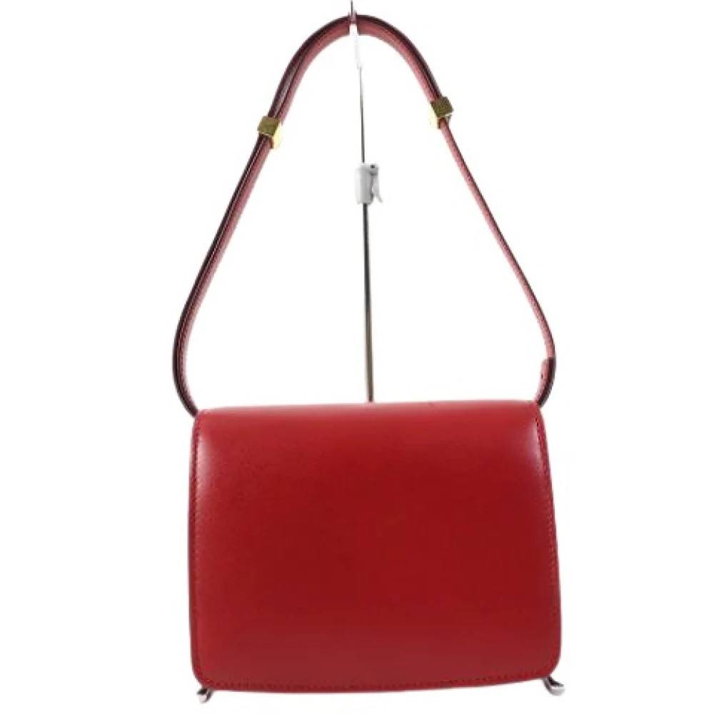 Celine Vintage Pre-owned Vintage Skuldertaske - Vintage - Dame - Rød - ONE SIZE - Uld