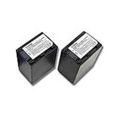 vhbw 2 st. batteriersättning för Sony NP-FH100, NP-FH40, NP-FH50, NP-FH70 för videokamera videokamera (3300 mAh, 7,4 V, litiumjon) med infochip