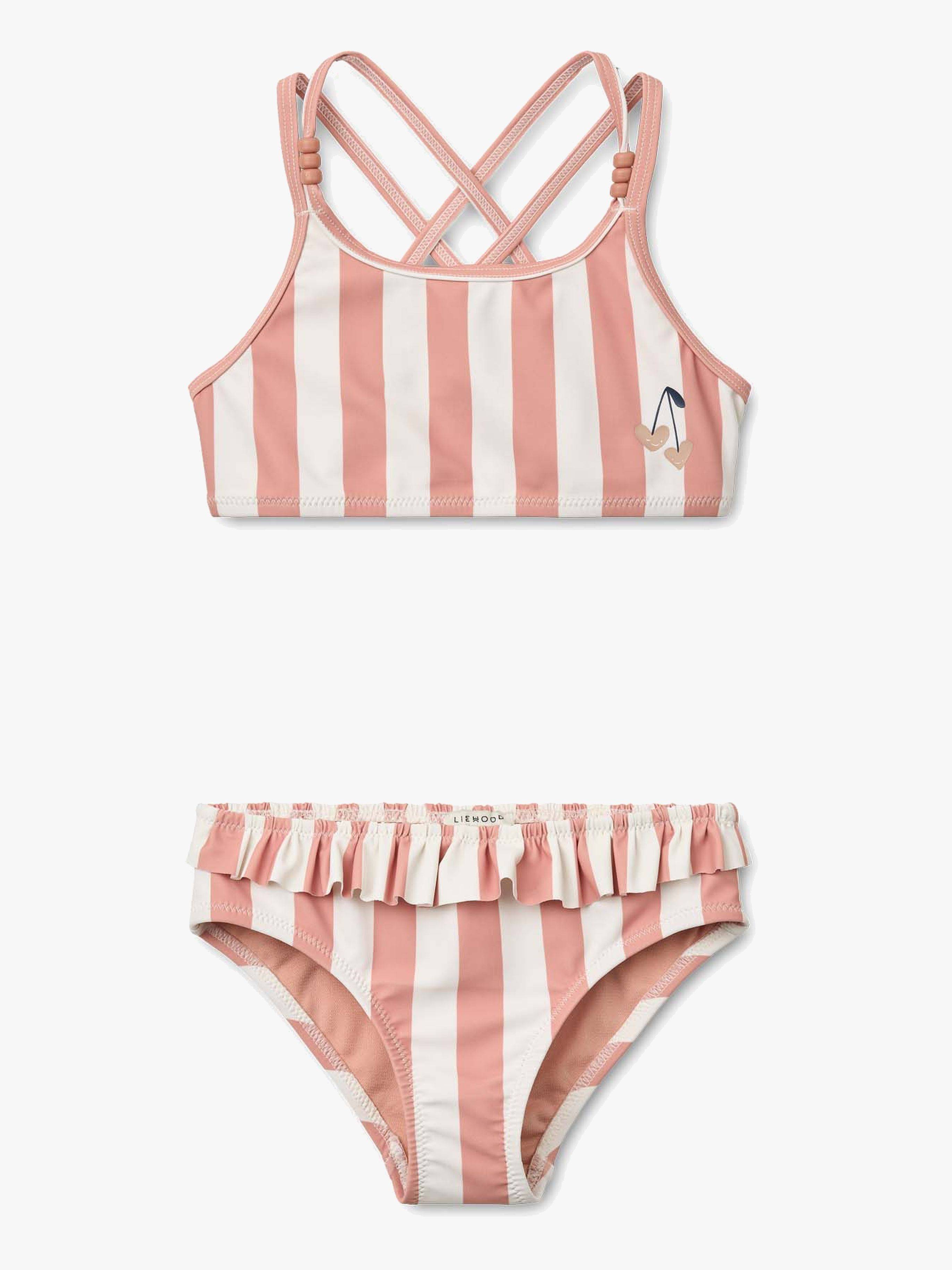 LIEWOOD Belle Bikini, Coral blush/creme de la creme stripe, 86