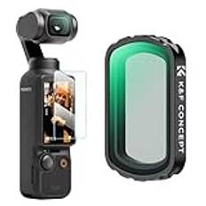 K&F Concept svart dimfilter för DJI Osmo Pocket 3, kreativt filter skönhet mjuka filter för DJI Osmo Pocket 3 Creator Combo Camera