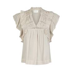 Neo Noir - Jayla S Voile Top - Ivory