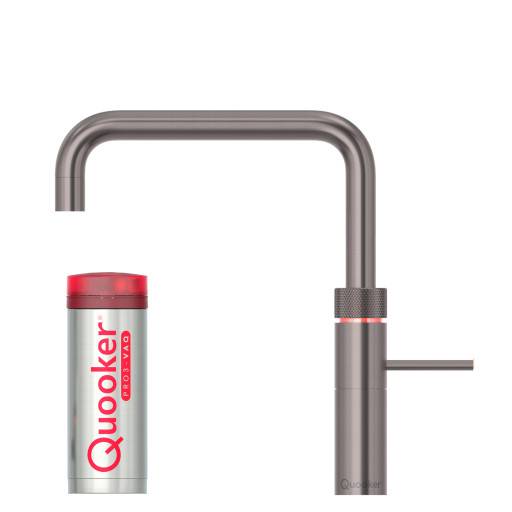 Quooker Fusion Square Pro3 køkkenarmatur, kogende vand, sort krom