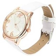 Hemobllo Dekorativa Blompinnar Kvinnor Casual Armbandsur: Minimalistisk Personlighet Se Mode Imitation L? Business Watch For Ladies Girls Mom Lovers Girlfriend White Flicka Present