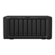 Synology DS1821 8-bay-diskstation NAS (AMD RyzenTM V1500B Quad-Core 2,2 GHz 4 GB DDR4 ECC SODIMM 4 x 1 GbE RJ-45 LAN-port) 64 TB paket med 8 x 8 TB WD RED Plus (WD80EFZZ – 68BTXN0)