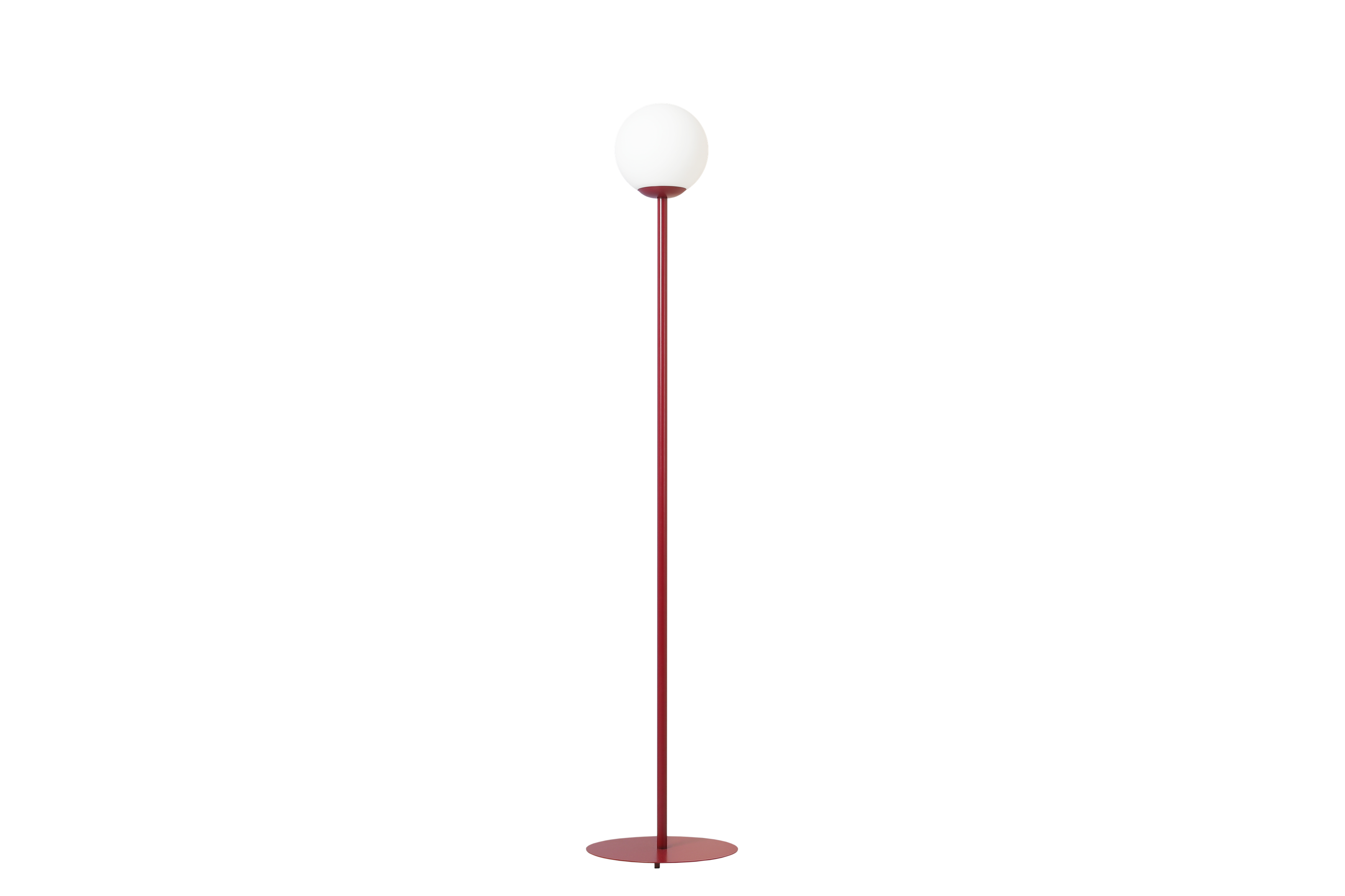 Pinne golvlampa metall vinröd