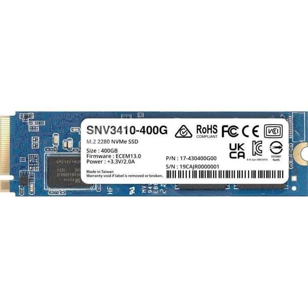 SYNOLOGY - SNV3410-400G - SSD-hårddisk - 400 GB - NVMe M.2 - intern NAS